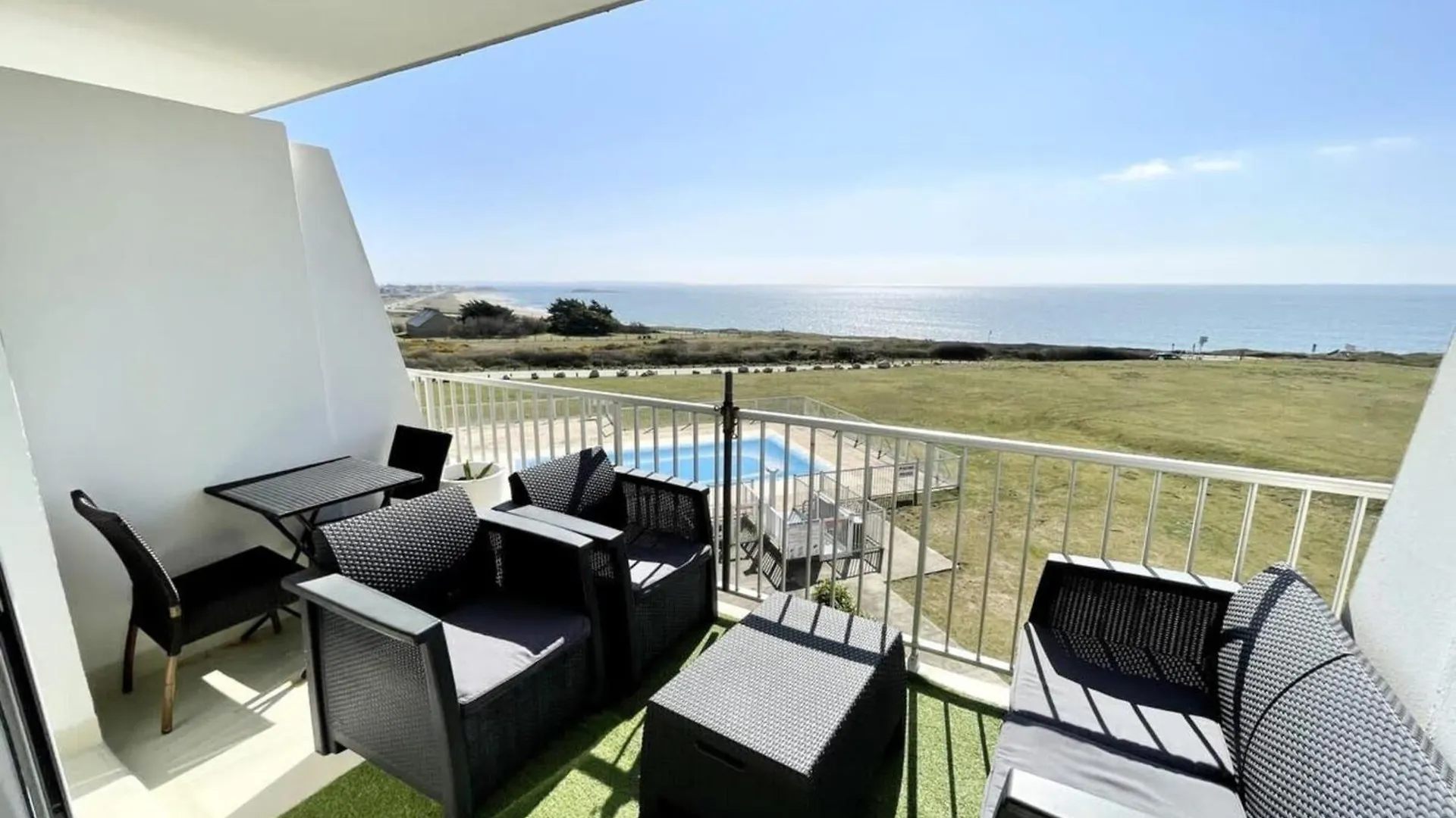 Magnifique T2 Archi Cosy Vue Mer 180 Piscine Guidel